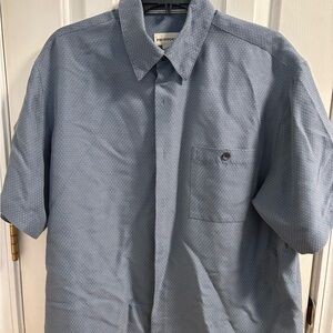 Pronto Uomo Gray Short Sleeve Button Down Shirt